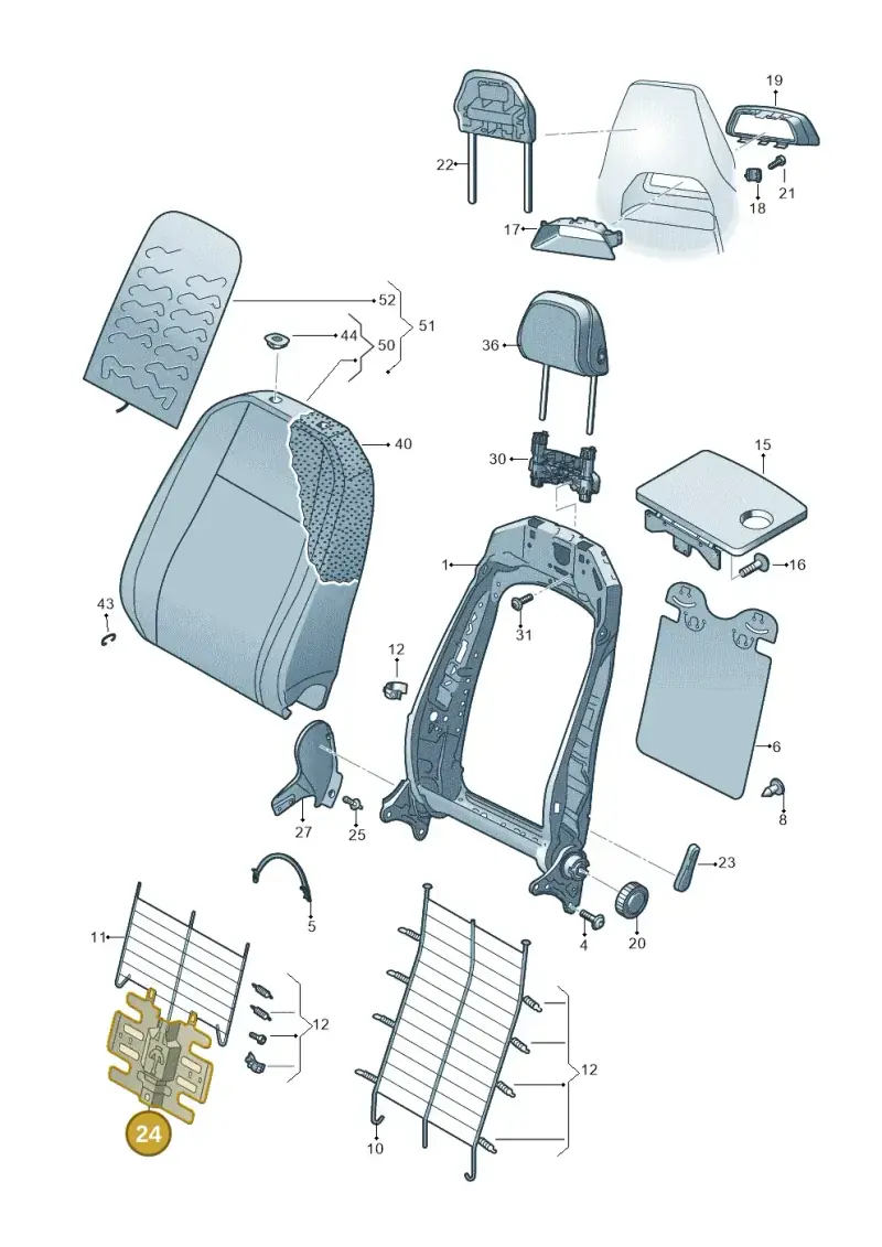 3Q0881879 — Skoda Kamiq (2019-) diagram 584881050, position 24