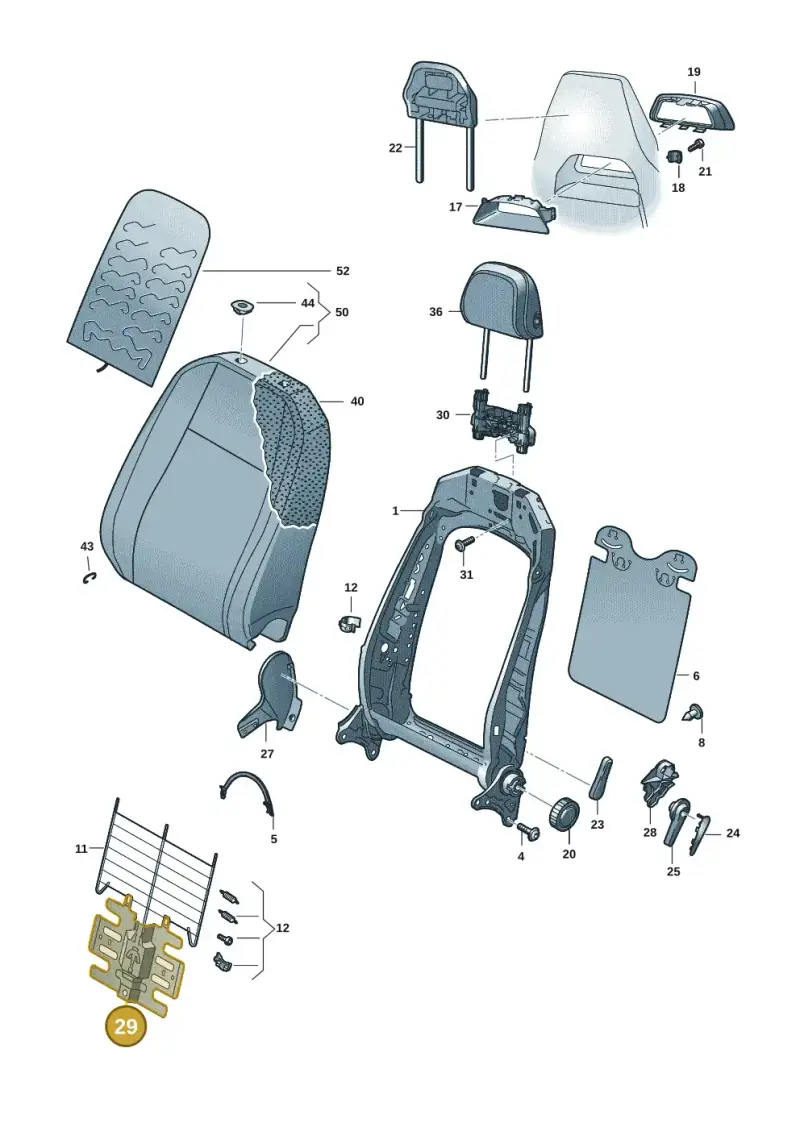 3Q0881880 — Skoda Fabia (2021-) diagram 6vn881050, position 29