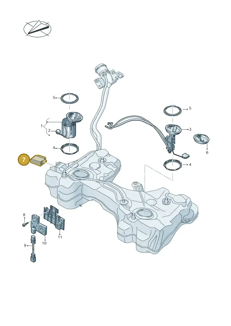 3Q0906121C — Skoda Octavia (2019-2024) diagram 827919350, position 7
