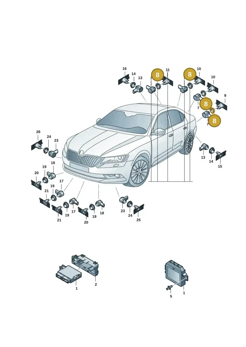 3Q0919133 — Skoda Superb Combi (2023-) diagram 3p0919000, position 8