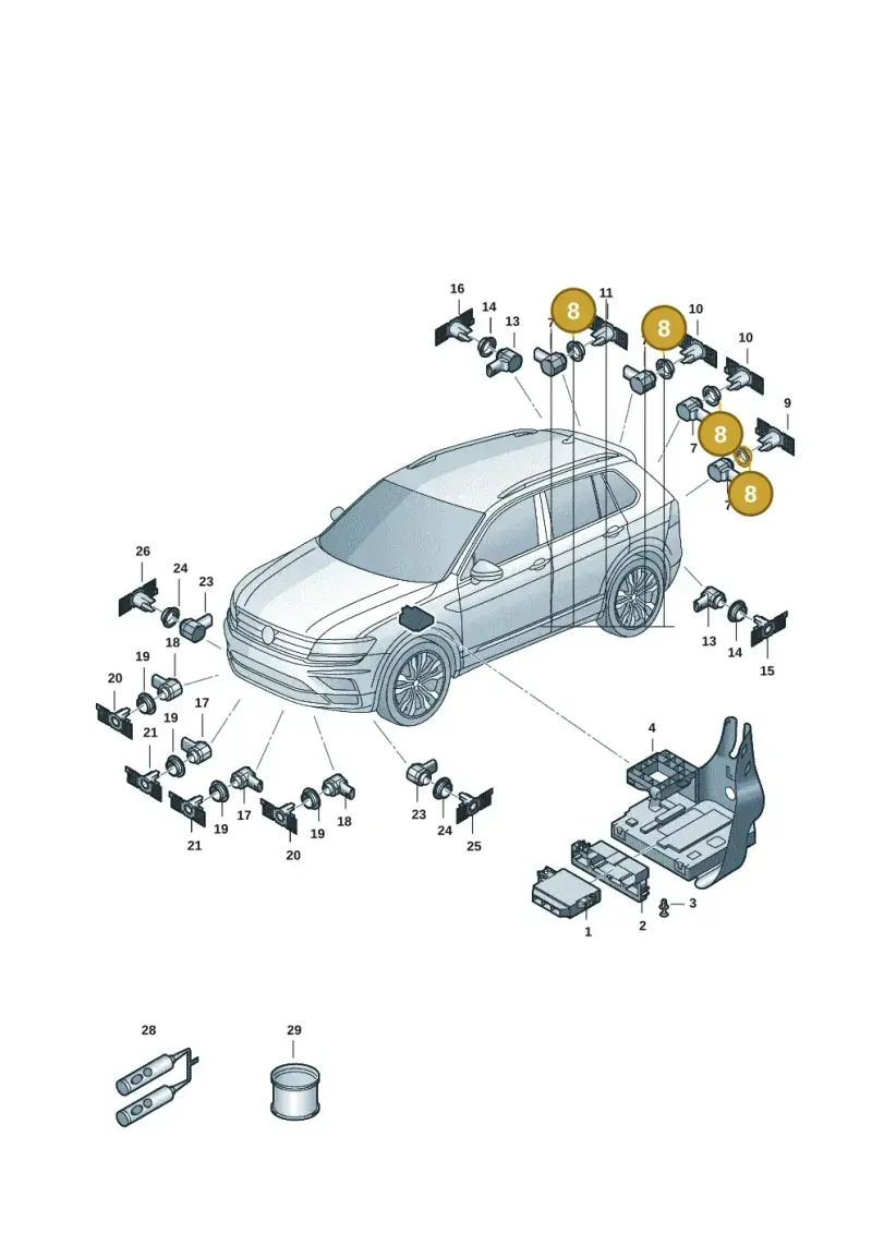 3Q0919133 — Skoda Kodiaq (2024-) diagram 57h919000, position 8
