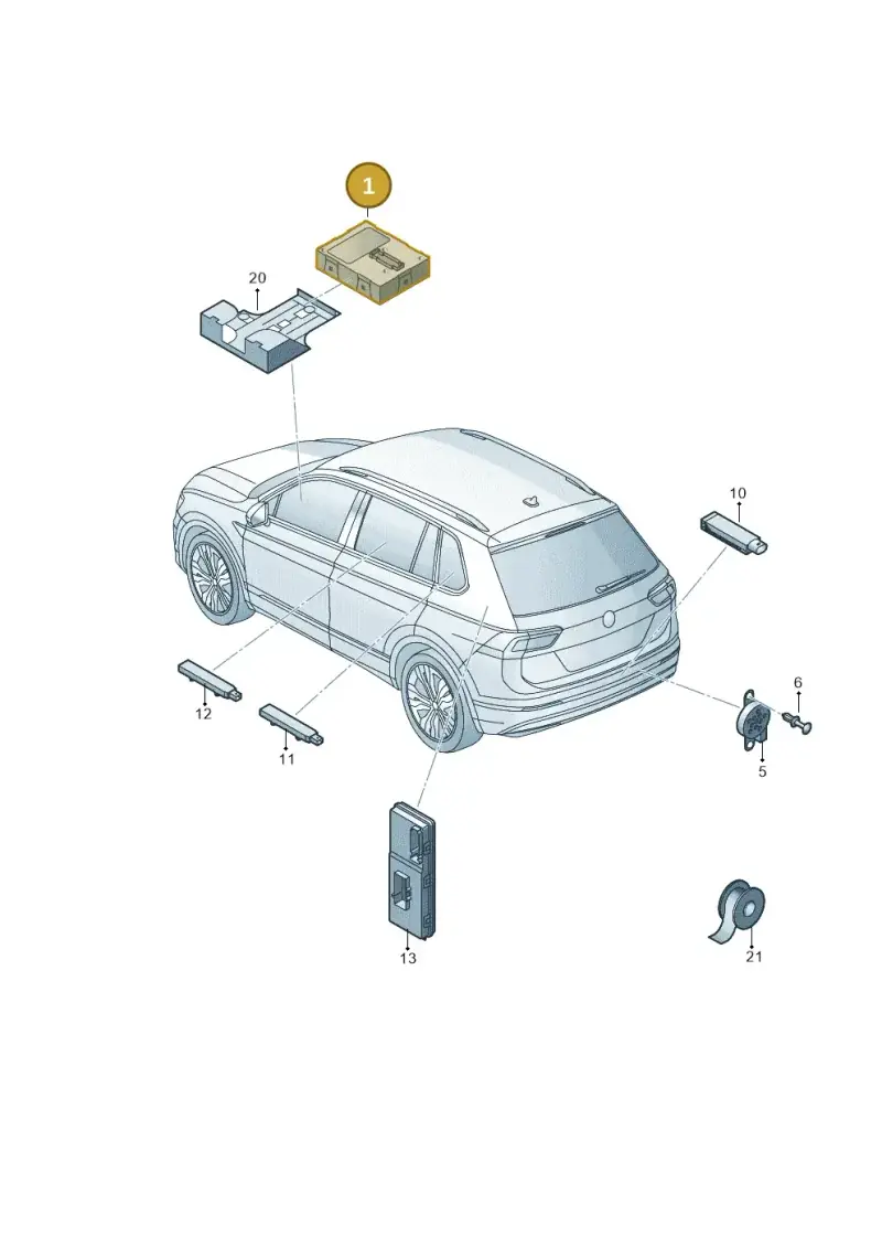 3Q0959435Q — Skoda Fabia (2021-) diagram 584909000, position 1