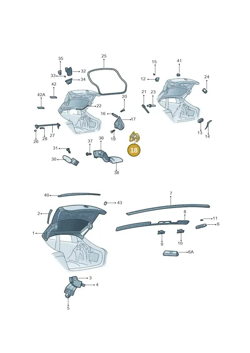 3T0827317C — Skoda Superb Ambition (2009-2015) diagram 671827100, position 18