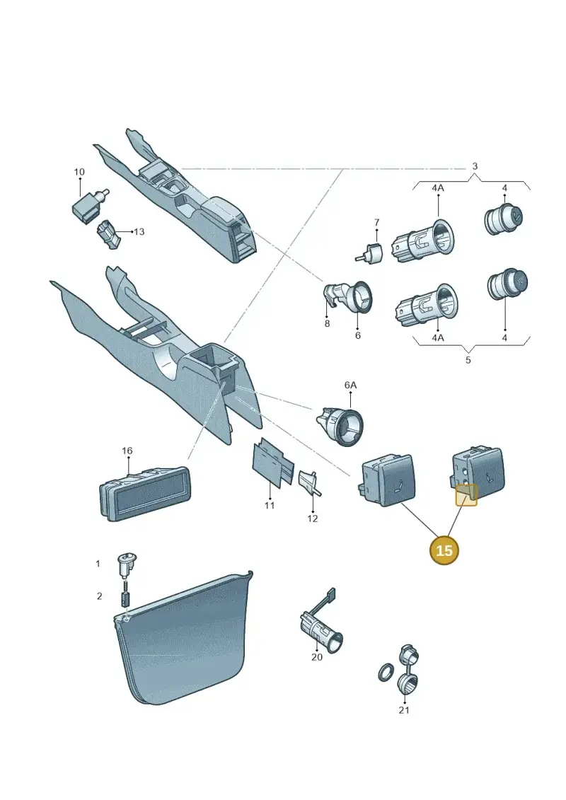 3T0963105AWHS — Skoda Superb (2013-2015) diagram 632919700, position 15