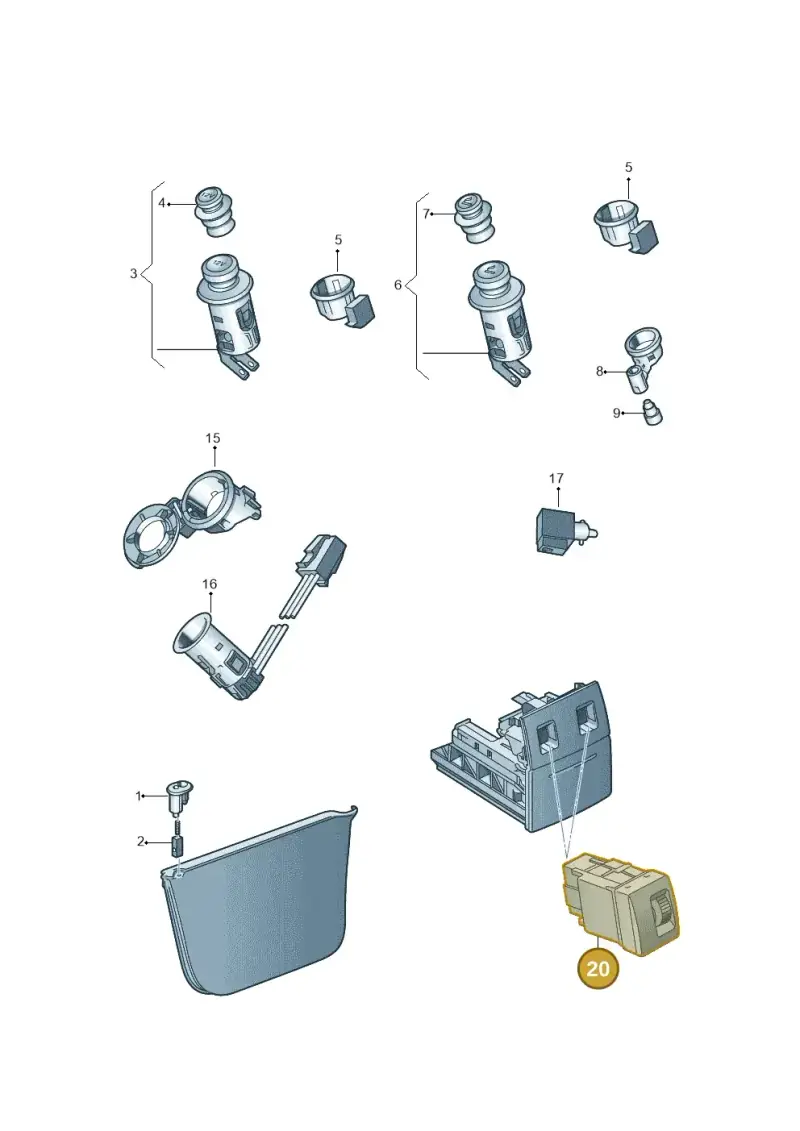 3T0963106AWHS — Skoda Octavia ambiente (2008-2013) diagram 663919700, position 20