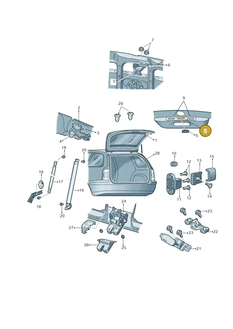 3T9853431 — Skoda Superb (2013-2015) diagram 632827200, position 8