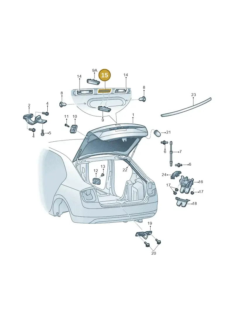 3T9853431 — Skoda Rapid (2012-2022) diagram 740827010, position 15