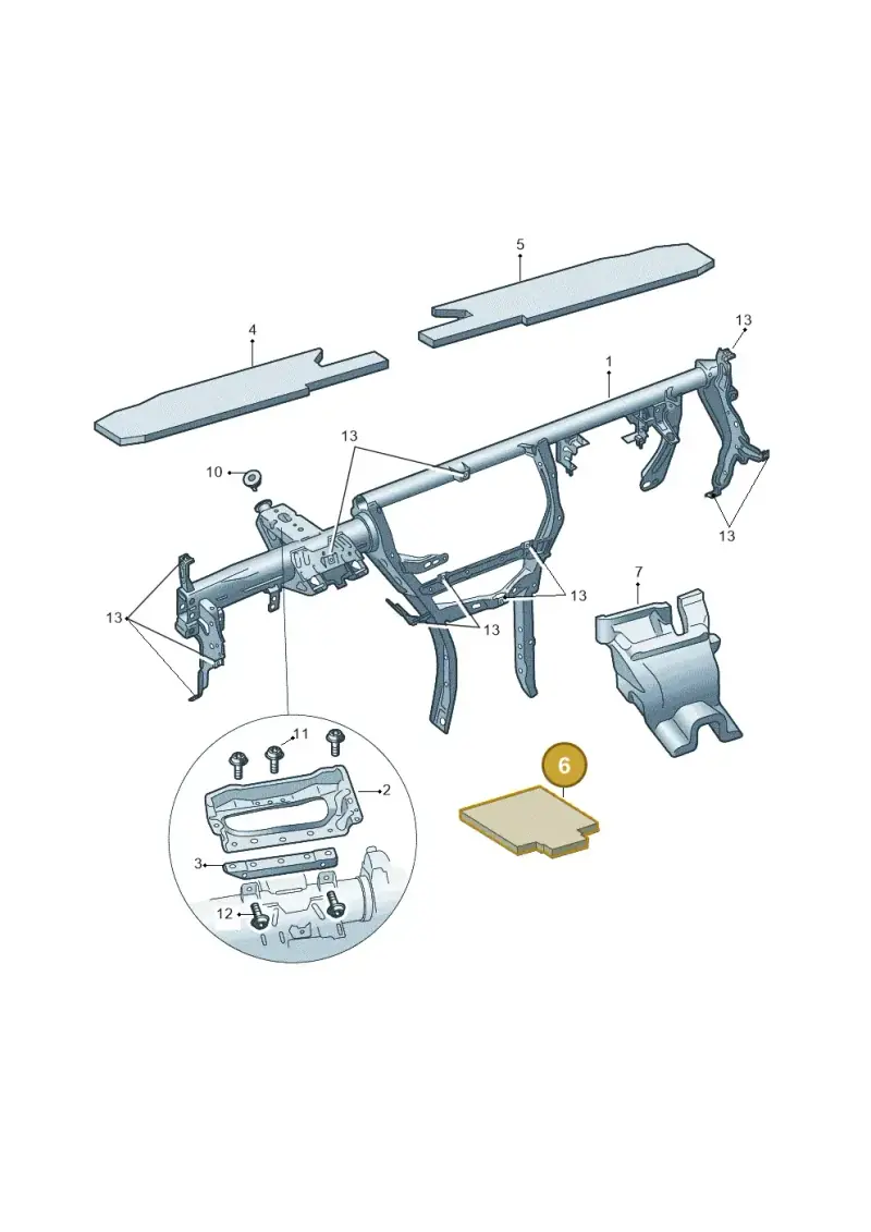 3V0863969A — Skoda Octavia (2019-2024) diagram 585857000, position 6