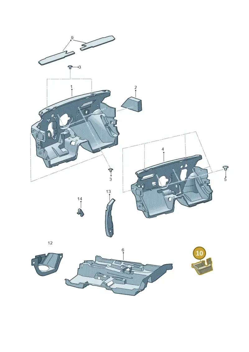 3V0863969A — Skoda Superb Combi (2015-2024) diagram 851000120, position 10