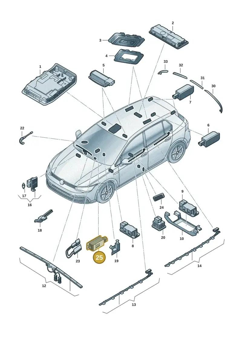 3V0919390B — Skoda Enyaq (2020-) diagram 50a947000, position 25