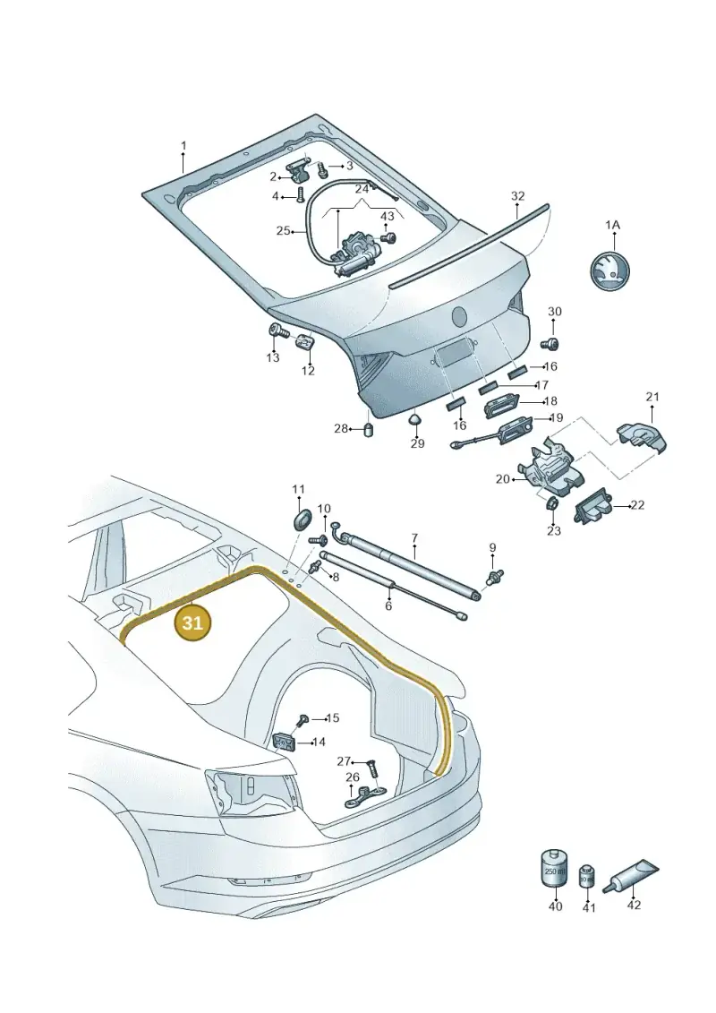 3V5827705C — Skoda Superb Combi (2015-2024) diagram 851827010, position 31