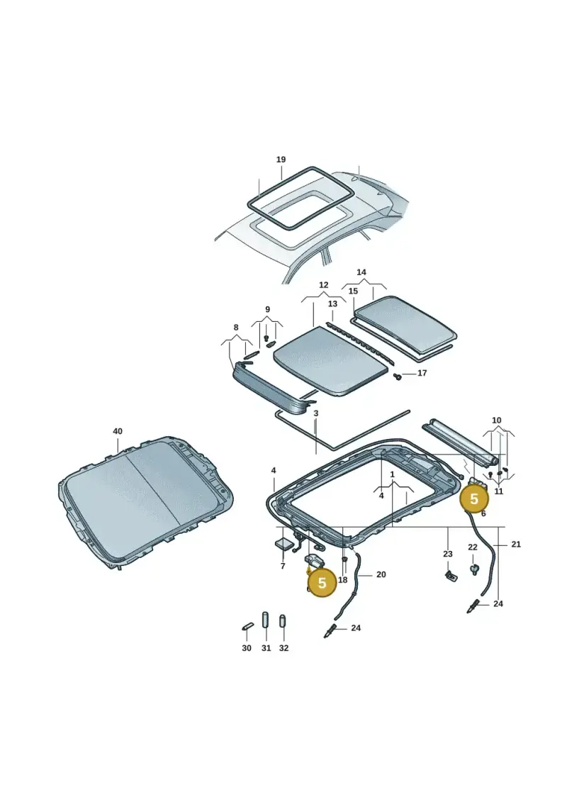 3VD877795 — Volkswagen ID.6 X (2021-) diagram 11g877010, position 5