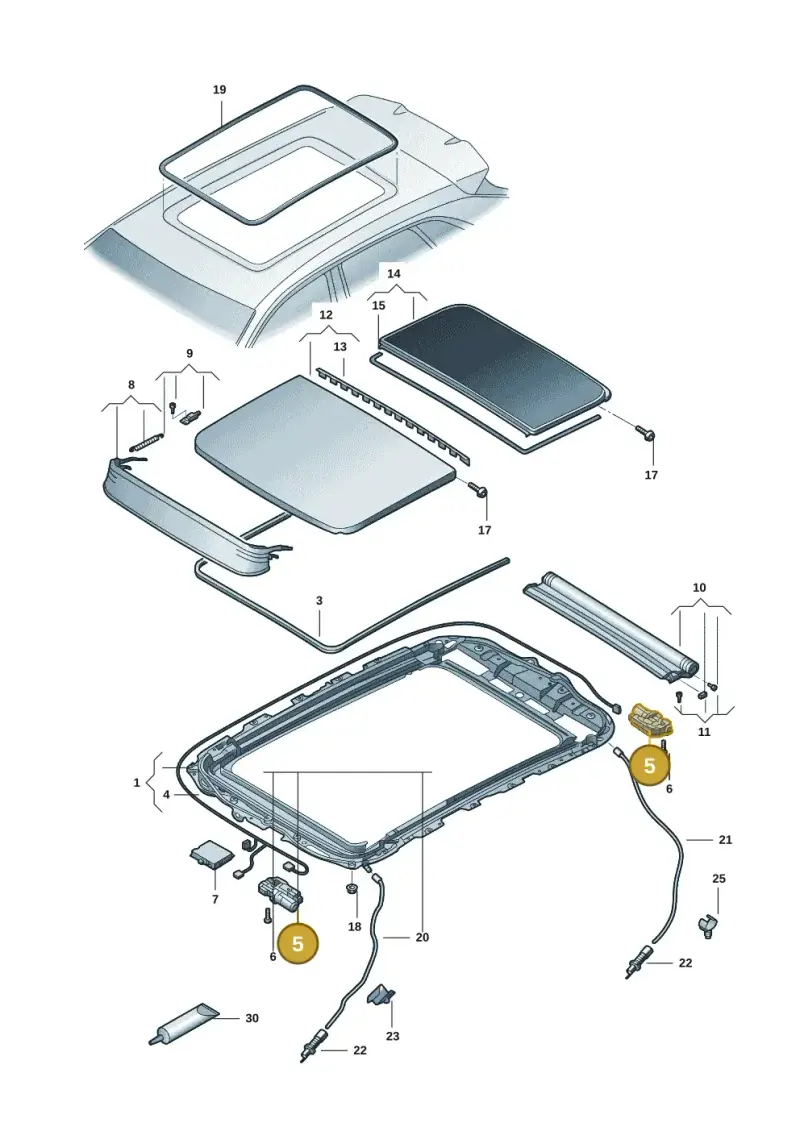 3VD877795 — Volkswagen ID.6 X (2021-) diagram 12d877000, position 5