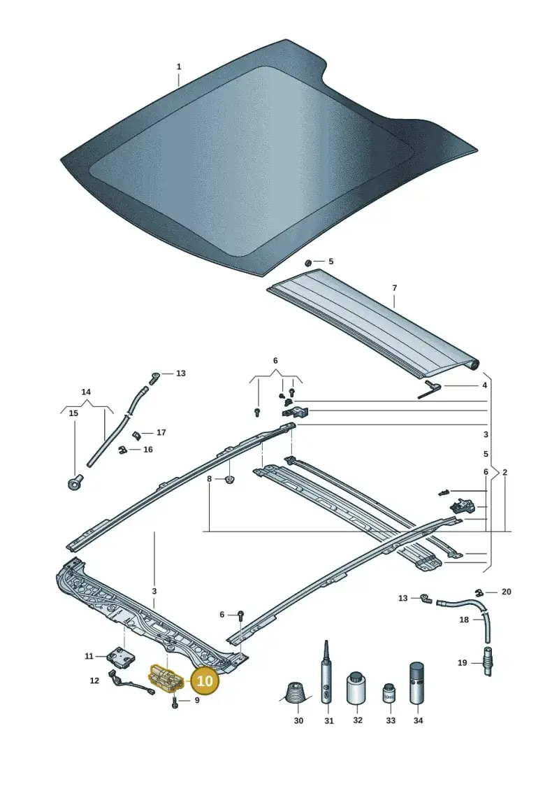 3VD877795 — Volkswagen ID.UNYX (2024-) diagram 20h877000, position 10