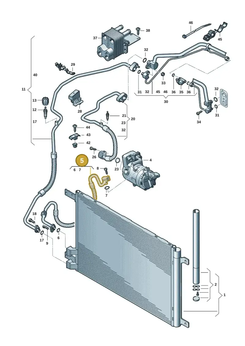 3WA816721 — Skoda Superb Combi (2023-) diagram 3p0260060, position 5