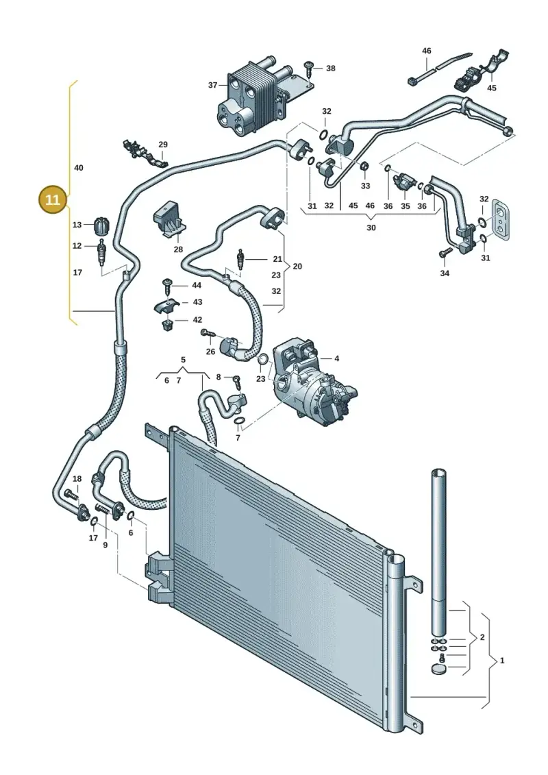 3WA816741E — Skoda Superb Combi (2023-) diagram 3p0260060, position 11