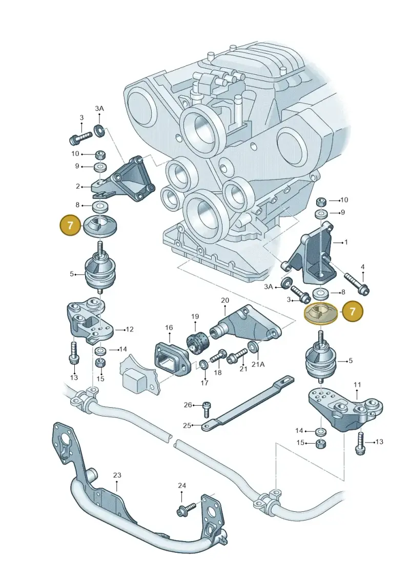443199469C — Skoda SUPERB                 02> (2001-) diagram 156199400, position 7