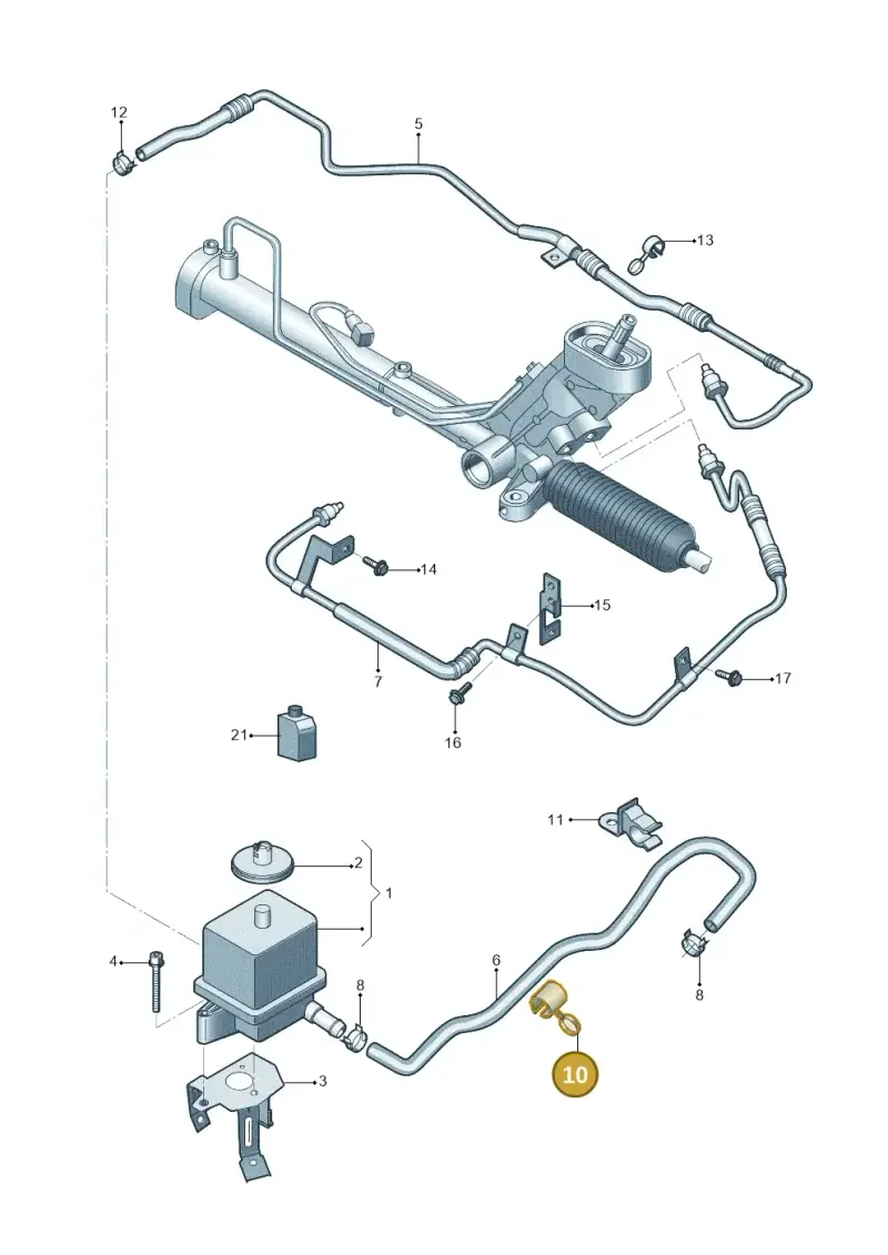 4A0121093 — Skoda Fabia Jingrui (2008-2014) diagram 662423500, position 10