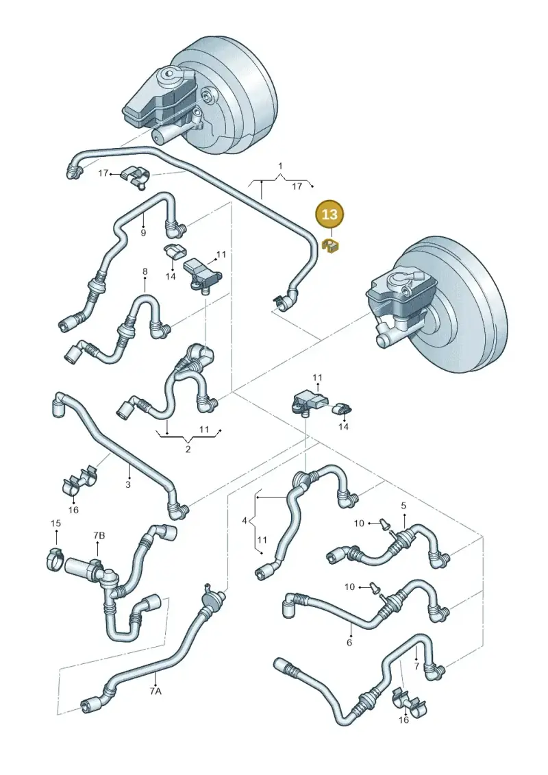 4A0612797 — Skoda Yeti (2013-2017) diagram 412611700, position 13