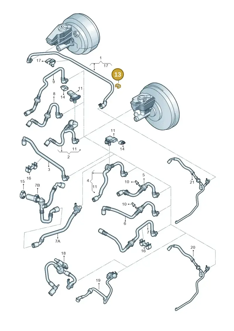 4A0612797 — Skoda Superb (2013-2015) diagram 632611700, position 13