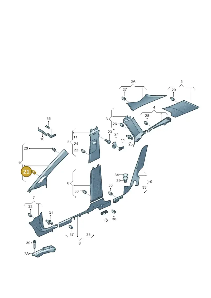 4A0867276C — Skoda Enyaq (2020-) diagram 50a867065, position 21