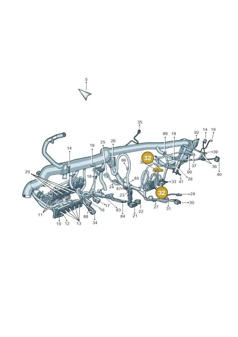 4A0972643A — Skoda Superb (2013-2015) diagram 632971870, position 32