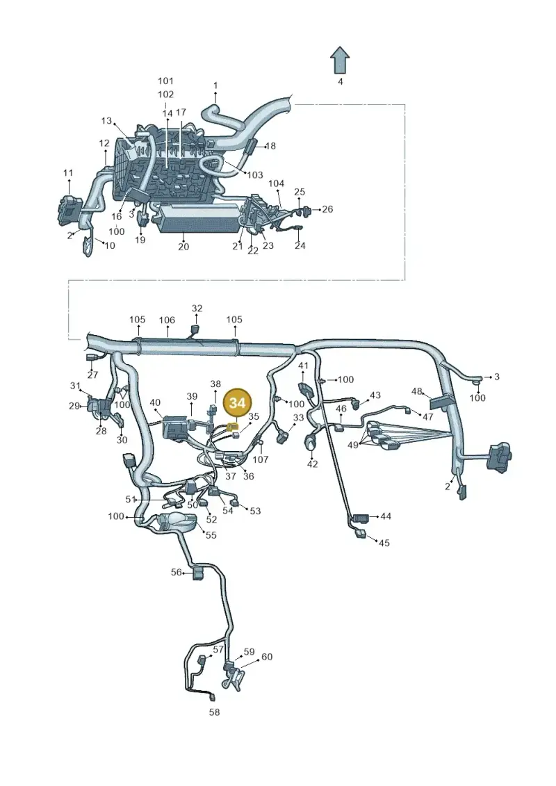 4A0972643A — Skoda Rapid (2012-2022) diagram 740971850, position 34