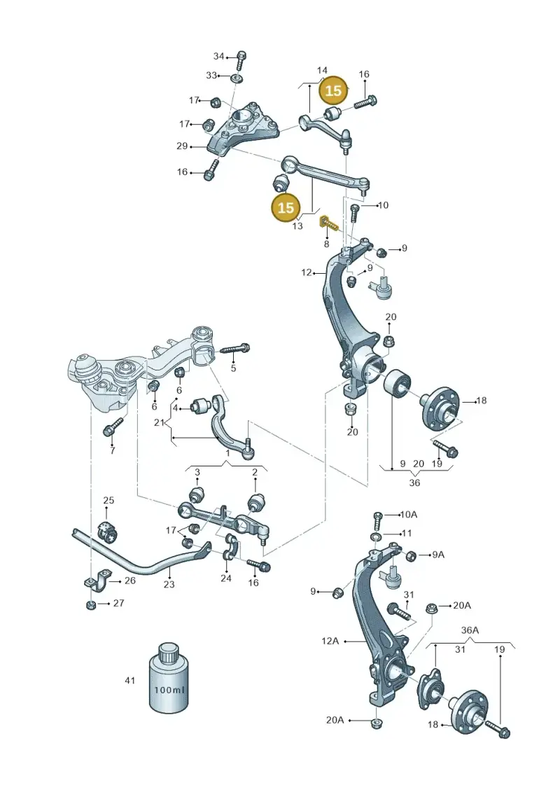 4B0407515 — Skoda SUPERB                 02> (2001-) diagram 195407000, position 15