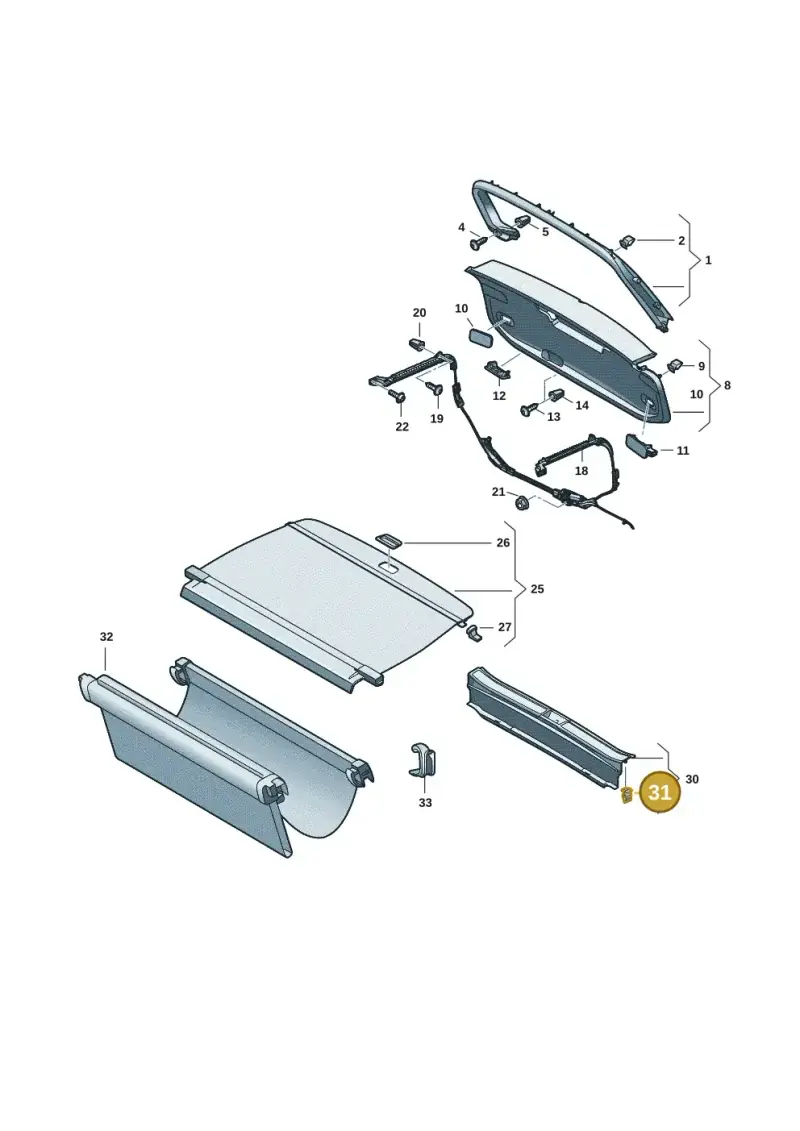 4B0867276A — Skoda Superb Combi (2023-) diagram 3p0867095, position 31