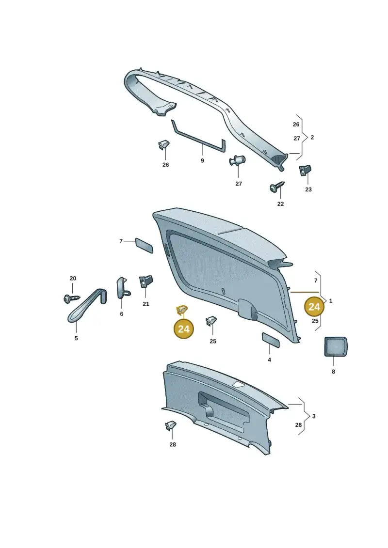 4B0867276A — Skoda Enyaq (2020-) diagram 50a867090, position 24