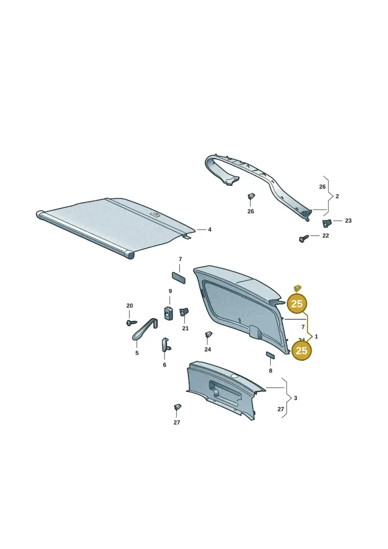 4B0867276A — Skoda Kodiaq (2024-) diagram 57h867090, position 25