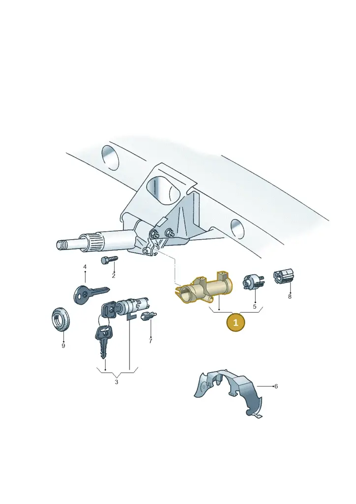 4B0905851 — Skoda SUPERB 02> (2001-) diagram 252905700, position 1