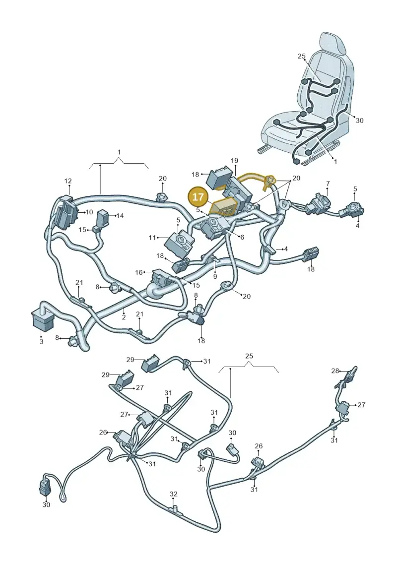 4B0973721 — Skoda Kodiaq (2018-2022) diagram 884972260, position 17