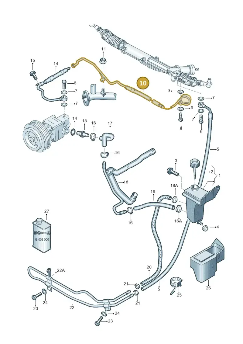 4B1422893AH — Skoda SUPERB                 02> (2001-) diagram 265422600, position 10