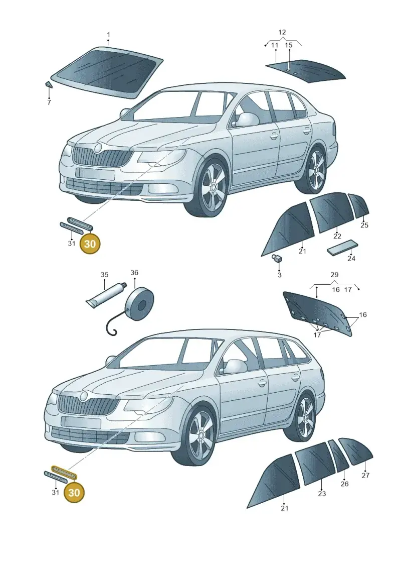 4D0000294A — Skoda Octavia ambiente (2008-2013) diagram 663845000, position 30