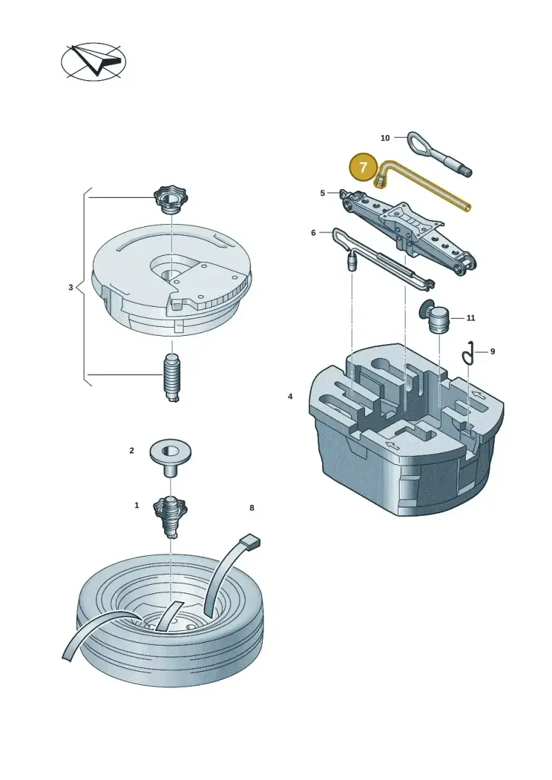 4D0012219A — Skoda Kodiaq (2024-) diagram 57h012000, position 7