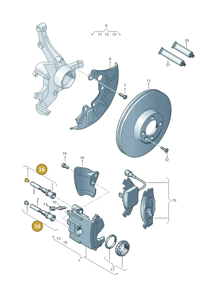 4D0698647 — Skoda Yeti (2013-2017) diagram 730615200, position 16