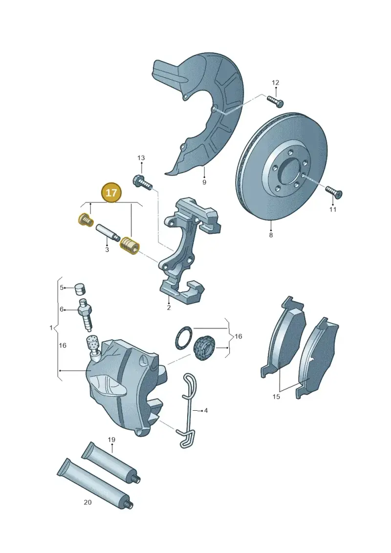 4D0698647 — Skoda Fabia (2014-2022) diagram 672615250, position 17