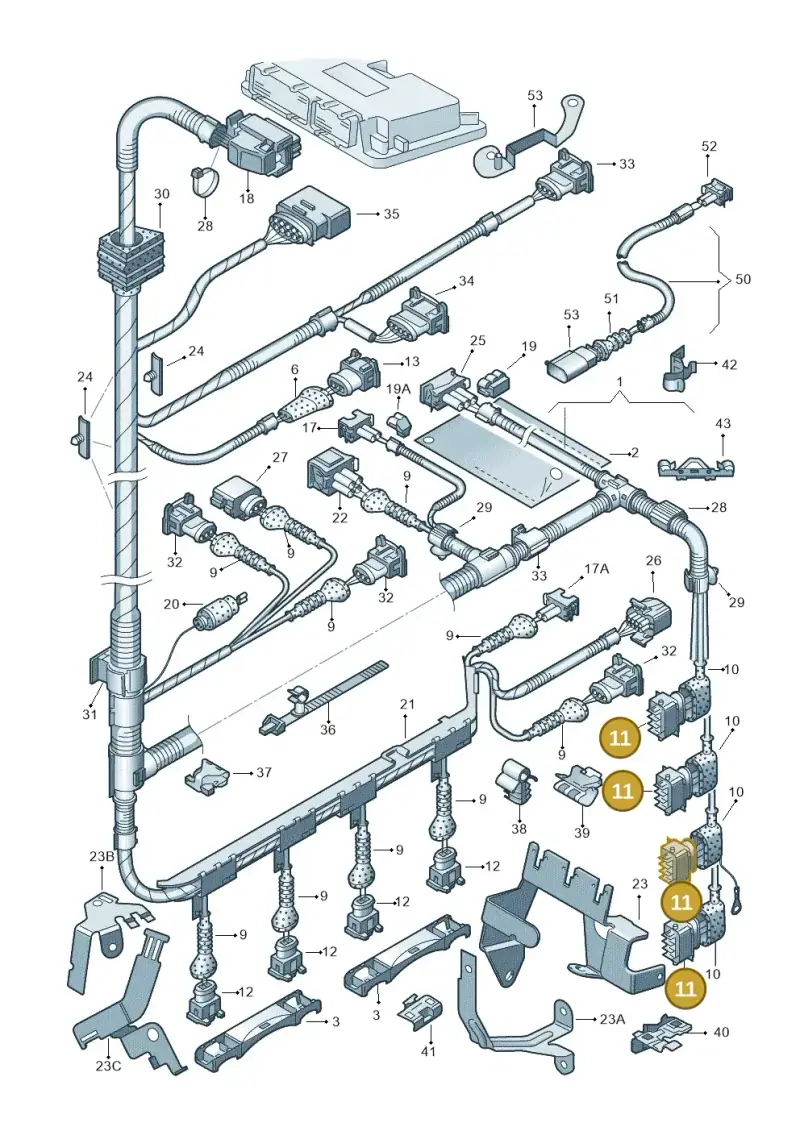 4D0906232 — Skoda OCTAVIA/COMBI/4X4      01> (2000-) diagram 252971100, position 11