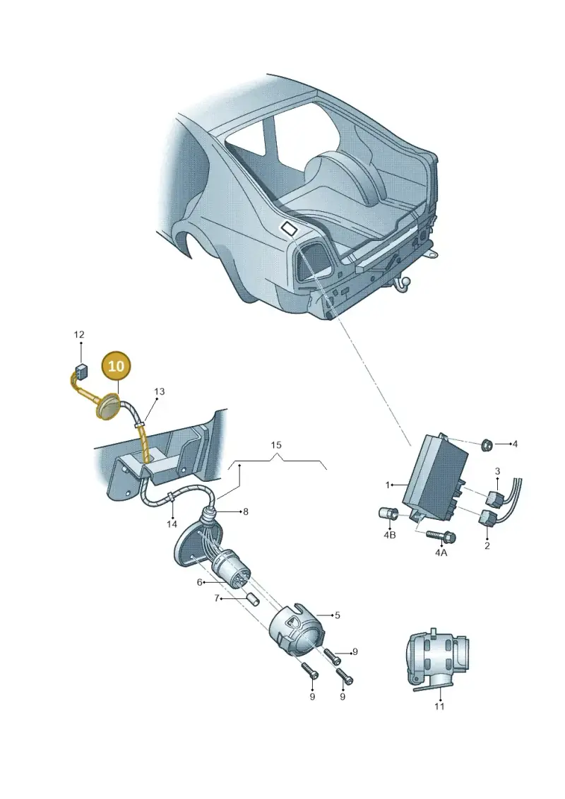 4D0971908B — Skoda Yeti (2013-2017) diagram 666945550, position 10