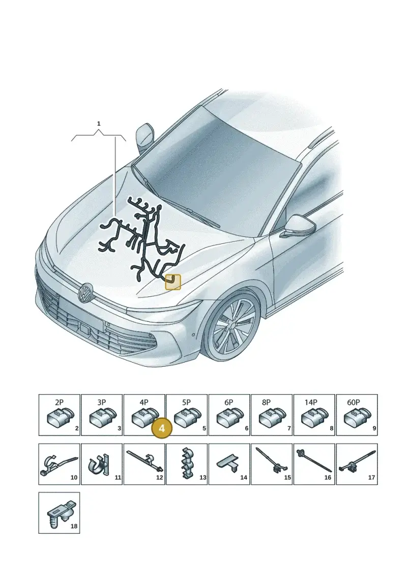 4D0971994 — Skoda Superb Combi (2023-) diagram 3j0971250, position 4