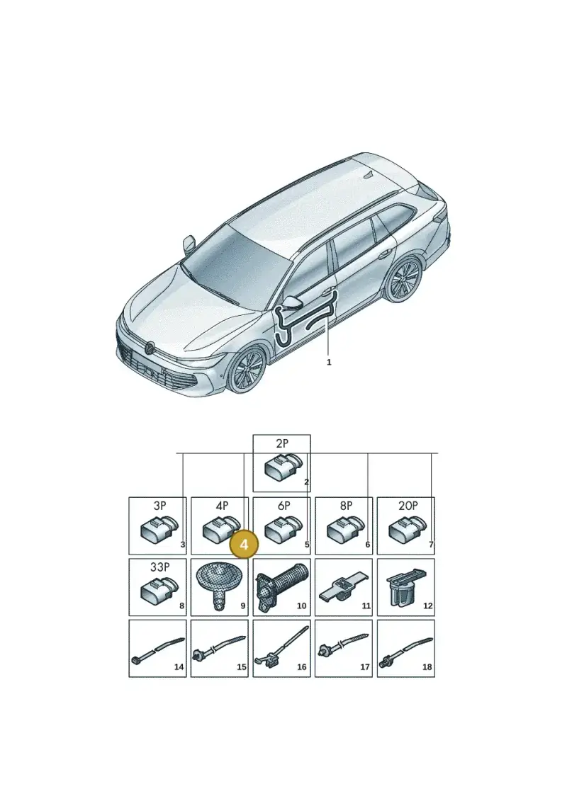 4D0972704A — Skoda Superb Combi (2023-) diagram 3j0972300, position 4
