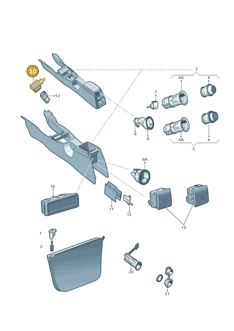 4E0919390 — Skoda Superb (2013-2015) diagram 632919700, position 10