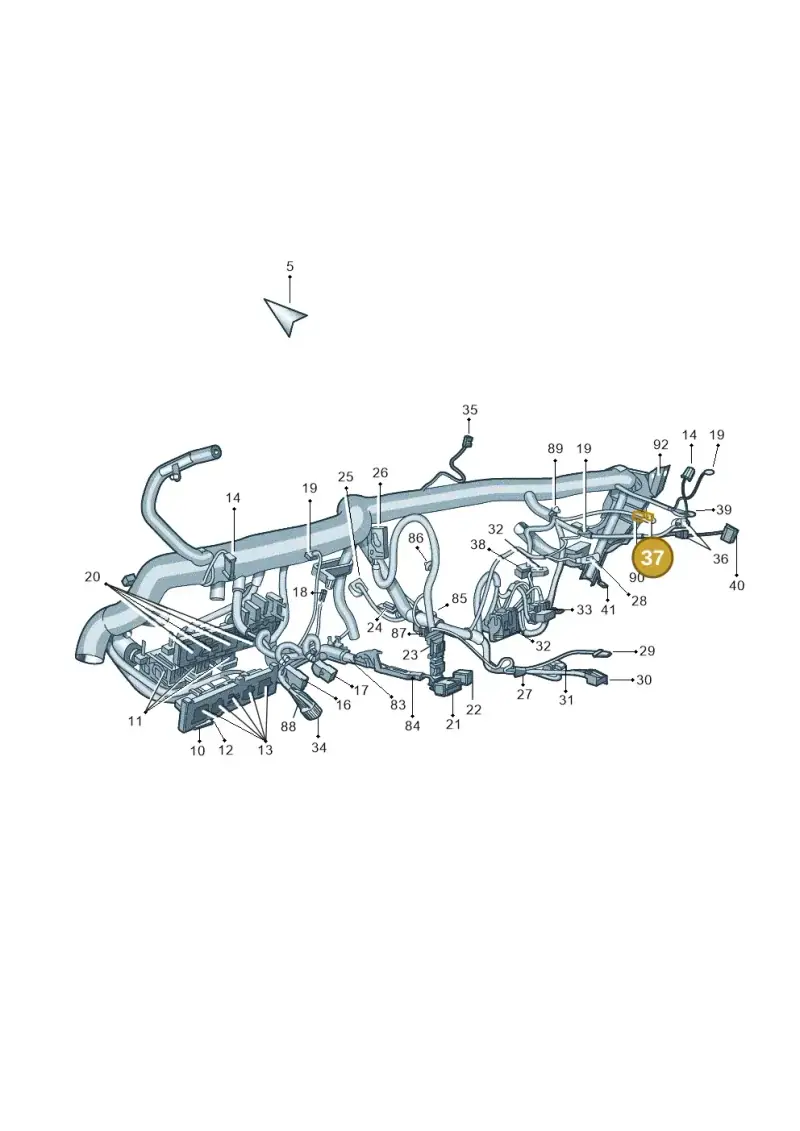 4E0972586 — Skoda Superb (2013-2015) diagram 632971870, position 37