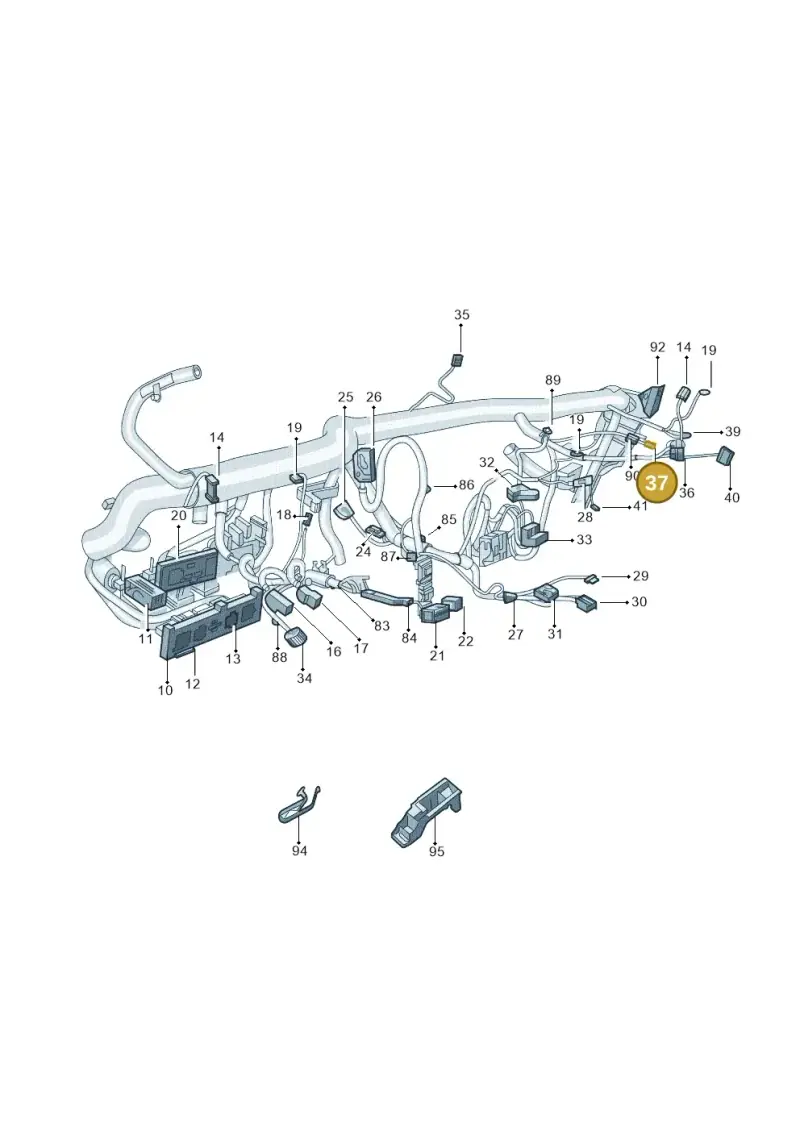4E0972586 — Skoda Superb Ambition (2009-2015) diagram 671971870, position 37