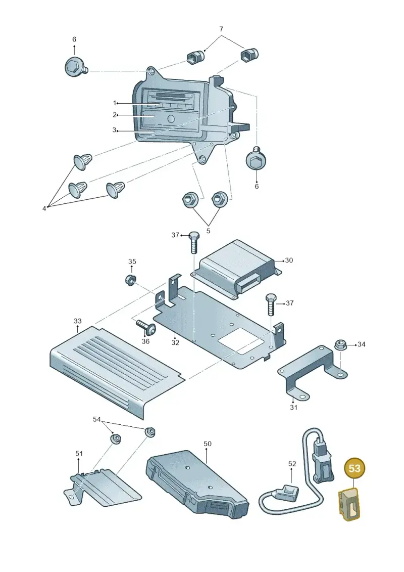 4F0035909 — Skoda Superb (2013-2015) diagram 632035400, position 53