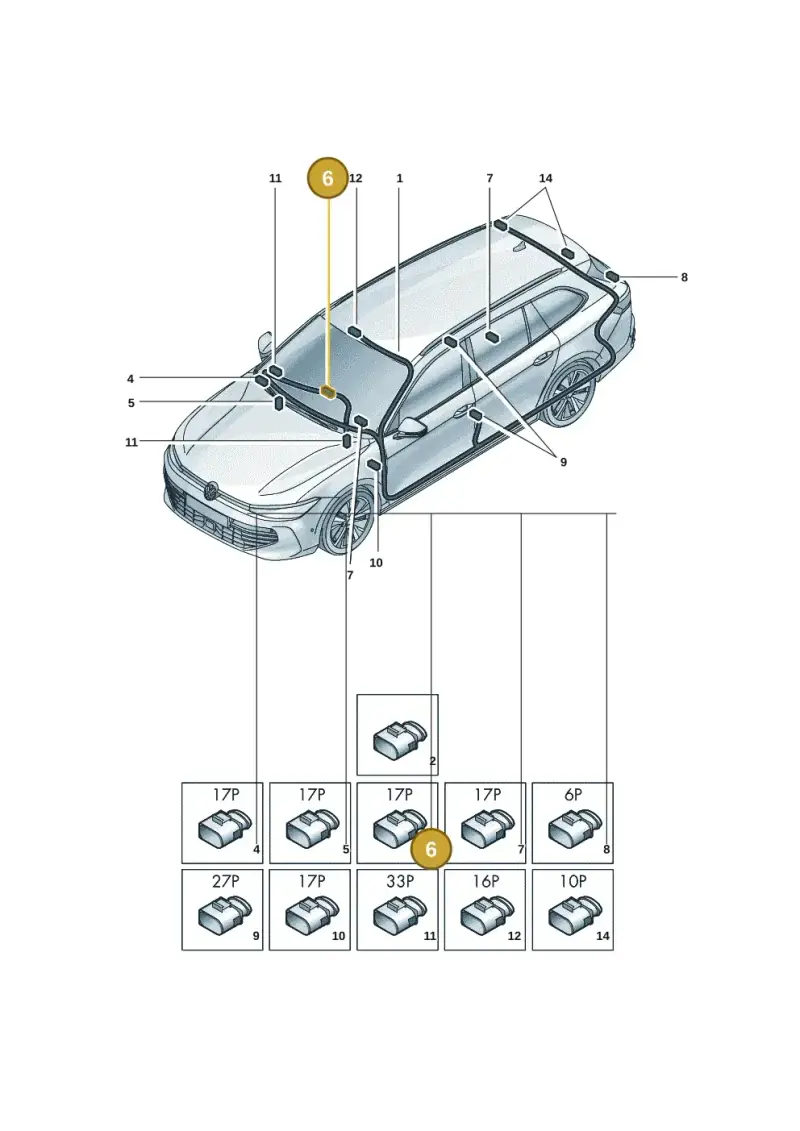 4F0972483B — Skoda Superb Combi (2023-) diagram 3j0972000, position 6