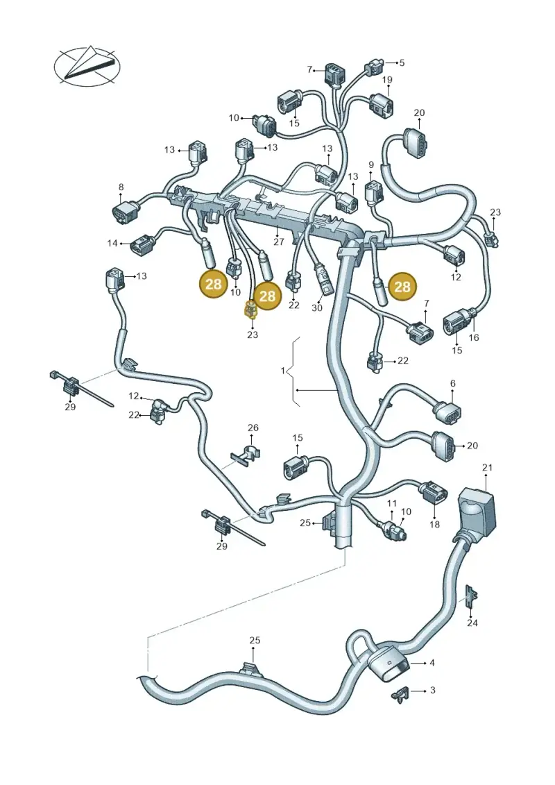 4G0971782 — Skoda Kamiq (2019-) diagram 837971150, position 28