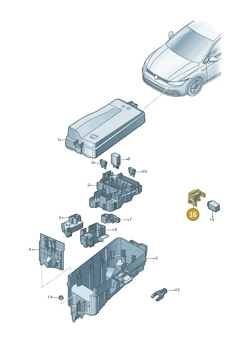 4H0937503B — Skoda Octavia (2019-2024) diagram 585937010, position 16