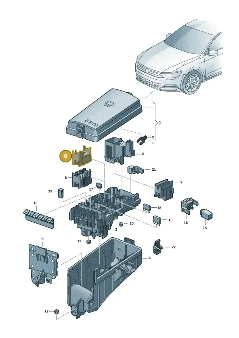 4H0937527 — Skoda Kodiaq (2024-) diagram 3p0937020, position 9